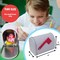 4E's Novelty Mini Valentine Mailbox – 5x3" Tin Mailbox for Kids, Cards, Candy & Classroom Favors – Cute DIY Craft Mailbox with Swinging Flag for Pretend Play, Notes, Gifts & Valentine’s Day Exchange